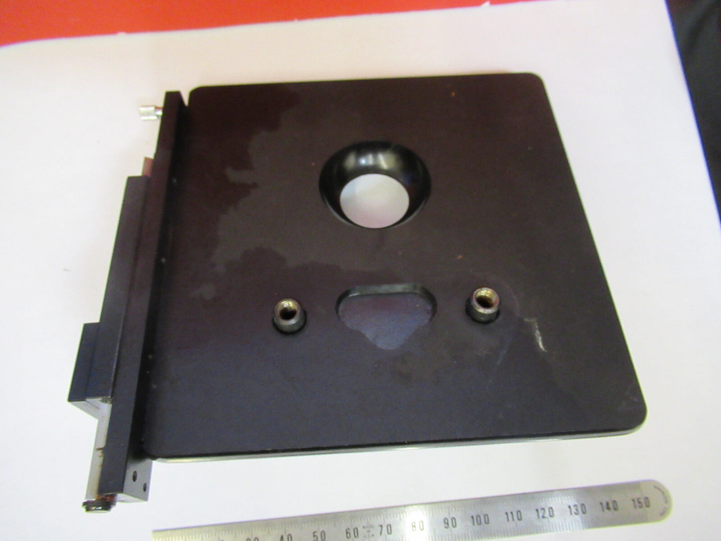 SPENCER AO XY STAGE TABLE VINTAGE MICROSCOPE PART AS PICTURED X3-A-82