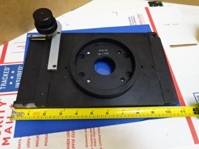 BAUSCH LOMB 312760 STAGE TABLE SPECIMEN MICROMETER MICROSCOPE PART AS IS #21-BL