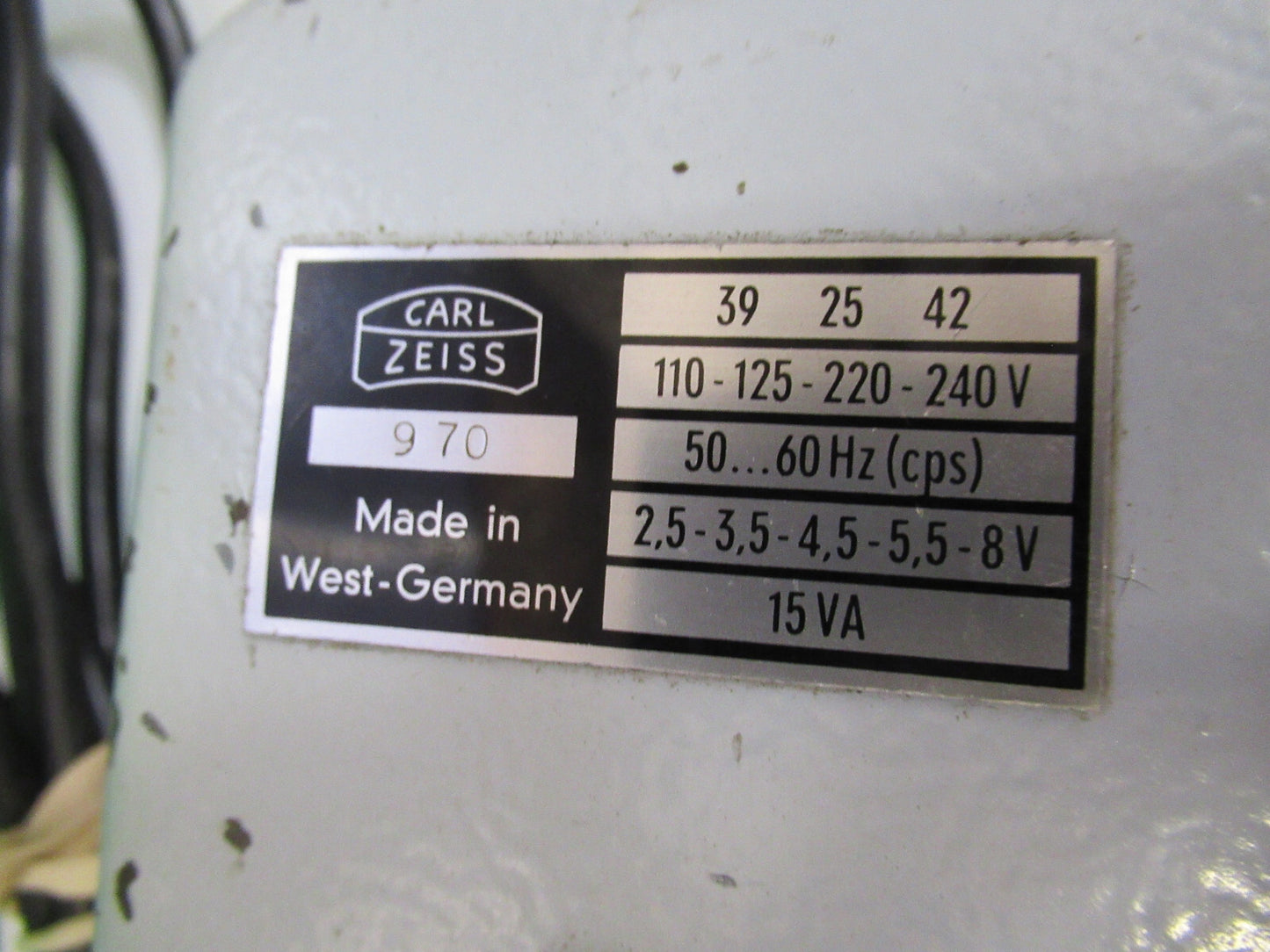Carl Zeiss AG Germany Transformer for Lamp Microscope Part