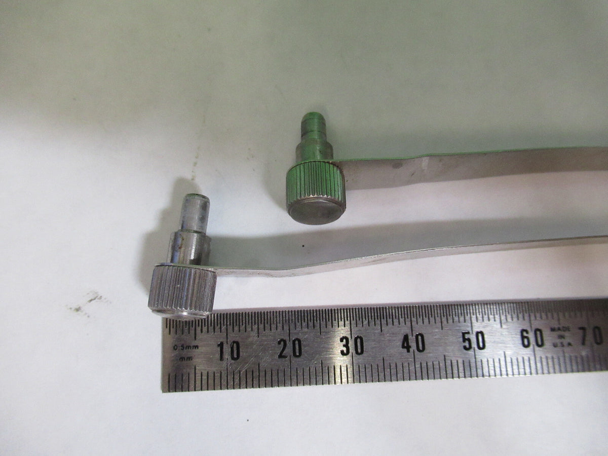 AO SPENCER PAIR CLIPS STAGE AMERICAN OPTICS MICROSCOPE PART AS PICTURED H7-B-89
