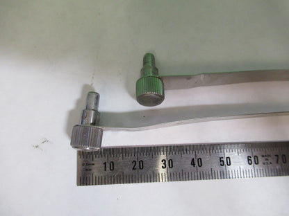 AO SPENCER PAIR CLIPS STAGE AMERICAN OPTICS MICROSCOPE PART AS PICTURED H7-B-89