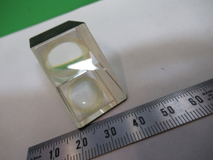 American Optical Co. USA Glass Prism Head Optics Microscope Part