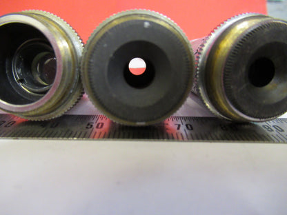 LOT AO AMERICAN SPENCER OBJECTIVES OPTICS MICROSCOPE PART AS PICTURED S4-B-77