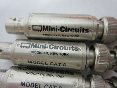 LOT 7 EA TERMINATIONS + MINI CIRCUITS CAT-6 ATTENUATORS AS IS BIN#J3-14