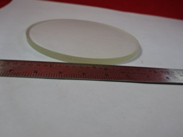 MICROSCOPE PART GLASS SPECIMEN STAGE OPTICS AS IS #B8-A-11