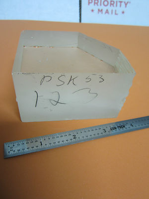 EXPERIMENTAL OPTICAL GLASS BLOCK AS IS LASER OPTICS BIN#C2