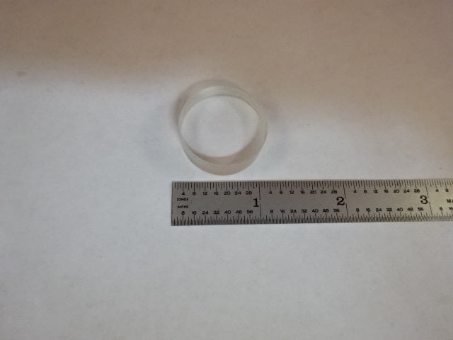 OPTICAL FLAT 1" DIAMETER LENS LASER OPTICS AS IS #Z7-A-03