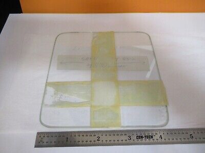 GLASS STAGE [dirty] LEITZ WETZLAR SPECIMEN MICROSCOPE PART AS PICTURED &A3-B-09
