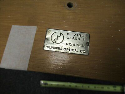 EMPTY WOOD CABINET OLYMPUS JAPAN MICROSCOPE PART WITHOUT KEY AS PICTURED & TB-5