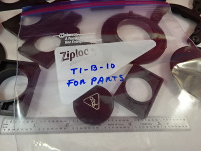 FOR PARTS MICROSCOPE PART LOT PLASTIC HOLDERS CAPS AS IS BIN#T1-B-10