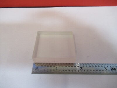 OPTICAL SQUARE GLASS BLOCK FROSTED POLISH DULL SIDES OPTICS AS PICTURED &B9-A-21
