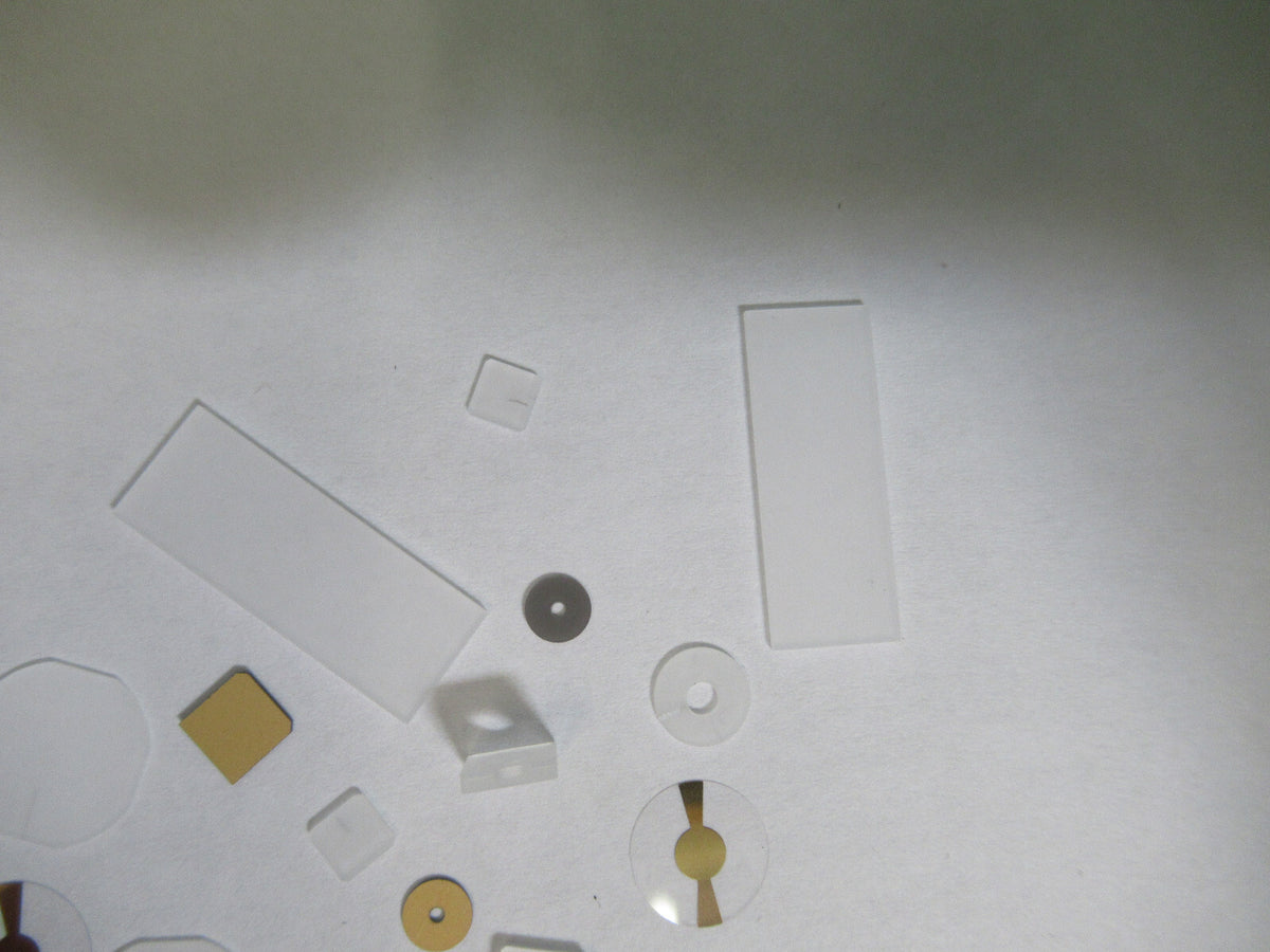 Lot Blanks Piezoelectric Quartz Crystal X-y-cut Gold Coated Piezo Sensor
