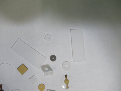 Lot Blanks Piezoelectric Quartz Crystal X-y-cut Gold Coated Piezo Sensor