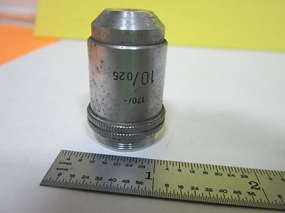 Microscope Part Ernst Leitz Objective 10X Germany Optics
