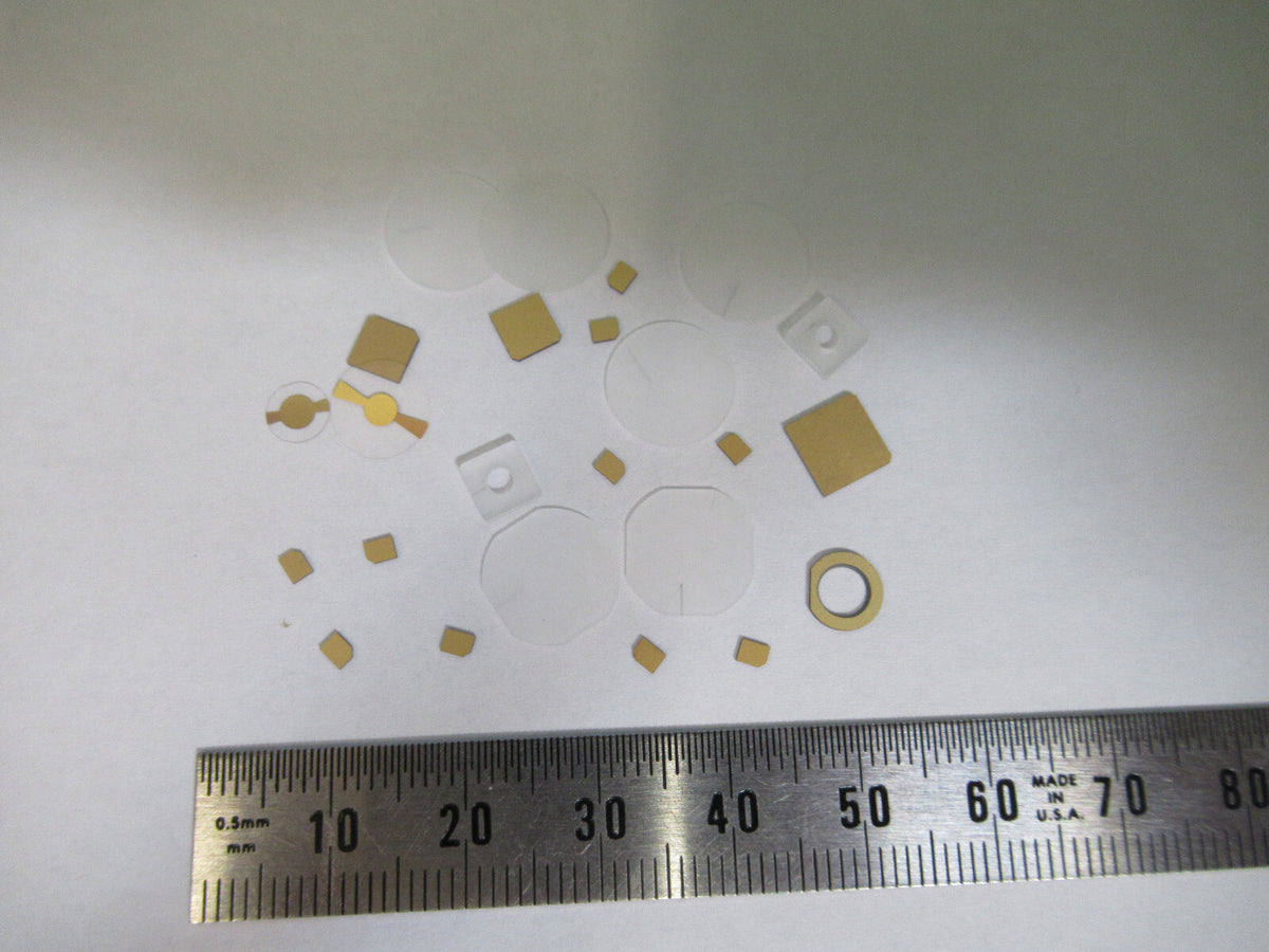Lot Blanks Piezoelectric Quartz Crystal X-y-cut Gold Coated Piezo Sensor