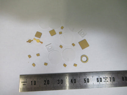 Lot Blanks Piezoelectric Quartz Crystal X-y-cut Gold Coated Piezo Sensor