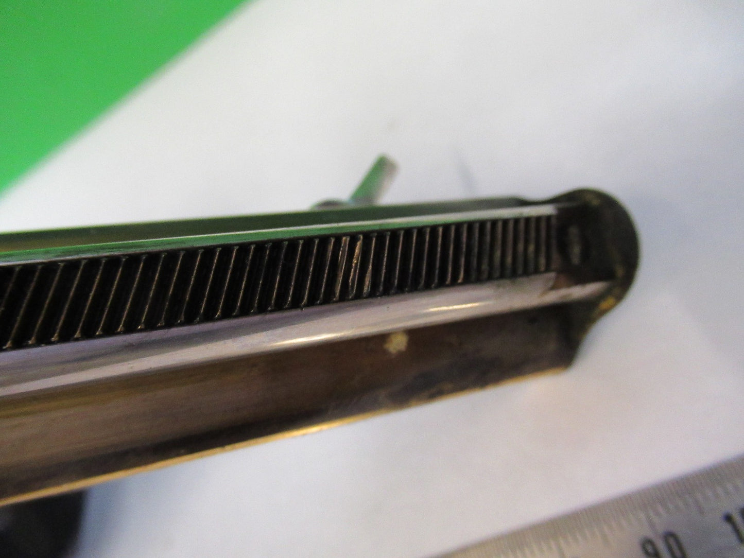 ANTIQUE BRASS LEITZ GERMANY STAGE NOSEPIECE MICROSCOPE PART AS PICTURED Y4-FT-97