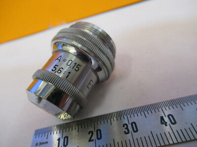 LEITZ WETZLAR GERMANY OBJECTIVE POL 5.6X MICROSCOPE PART AS PICTURED &A2-FT-52