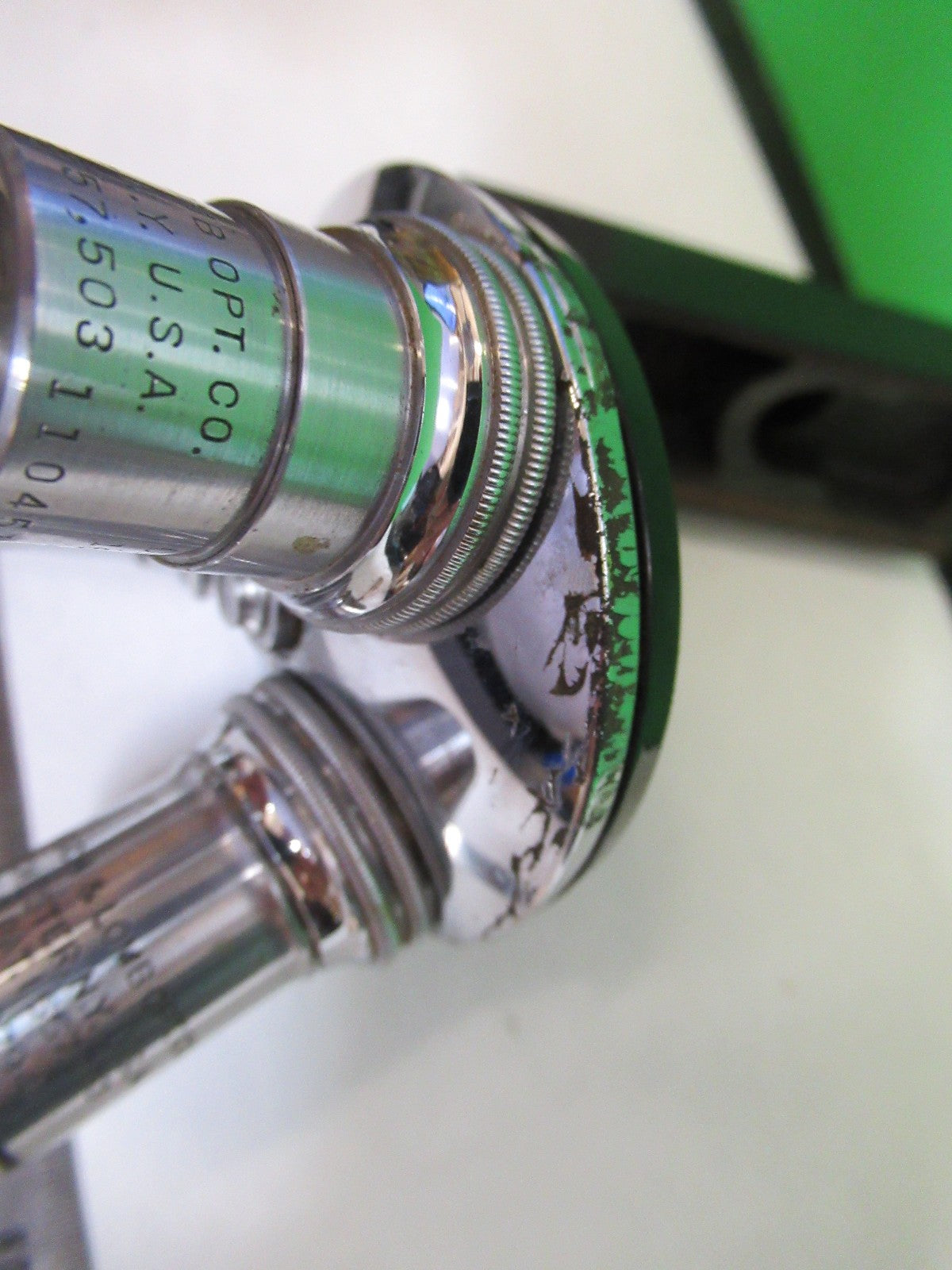 BAUSCH LOMB ANTIQUE NOSEPIECE + OBJECTIVES MICROSCOPE PART AS PICTURED Y4-FT-88