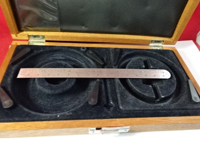 EMPTY WOODEN BOX BRUEL KJAER DENMARK MAHOGANY CASE ACCELEROMETER AS IS  #94-45