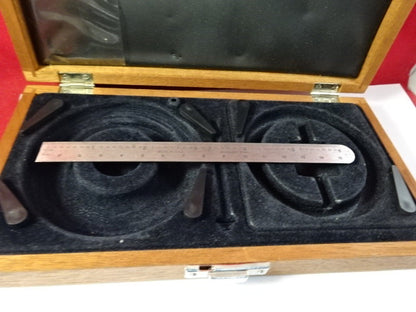 EMPTY WOODEN BOX BRUEL KJAER DENMARK MAHOGANY CASE ACCELEROMETER AS IS  #94-45
