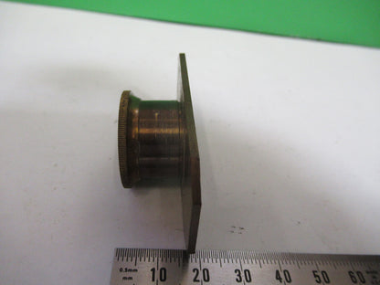 Antique Brass Compressor Stage France Microscope Part