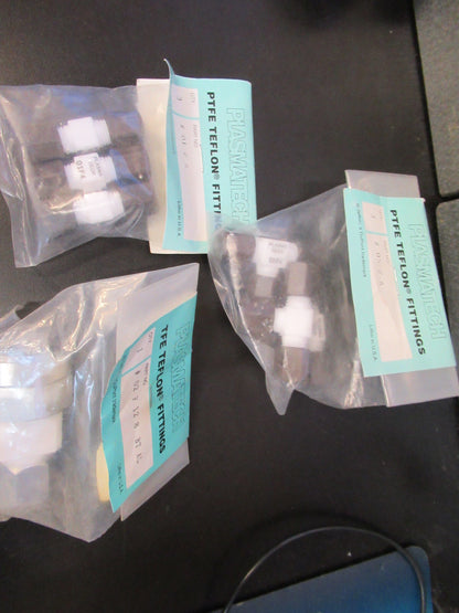 Plasmatech Fixtures Fittings Teflon Ptfe Vacuum Items Lot