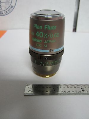 Optical Microscope Nikon Fluor Objective Dic 40X Infinity Optics