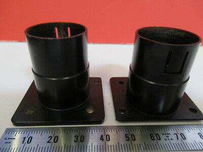 Ernst Leitz Wetzlar Brass Pair Ocular Holder Head Microscope Part
