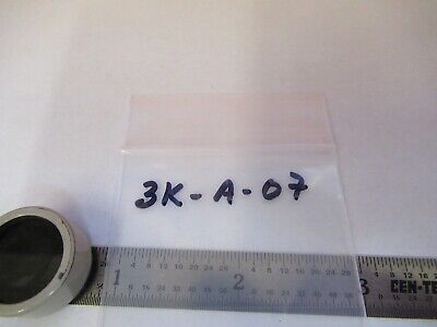 OPTICAL COLLIMATOR OPAQUE FILTER PIECE MICROSCOPE PART OPTICS AS IS &3K-A-07