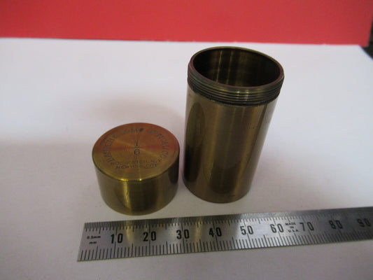 Empty Bausch & Lomb Brass Objective Canister Microscope Part