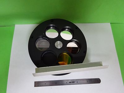 MICROSCOPE POLYVAR REICHERT LEICA FILTER WHEEL ASSEMBLY OPTICS AS IS BIN#W2-08
