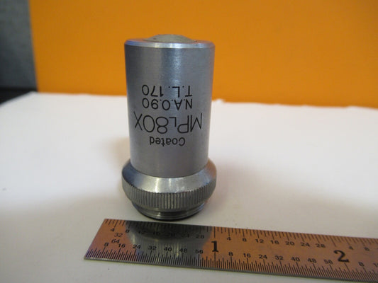 Unitron Japan Mp 80X L Objective Microscope Part Optics