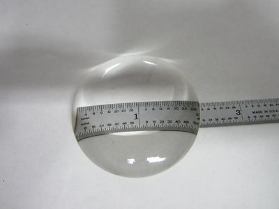 OPTICAL LARGE BI CONVEX LENS OPTICS AS IS  BIN#R4-14