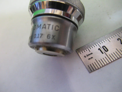 BAUSCH OBJECTIVE 6X STRAIN FREE POL POLARIZATION MICROSCOPE PART  &G7-A-24