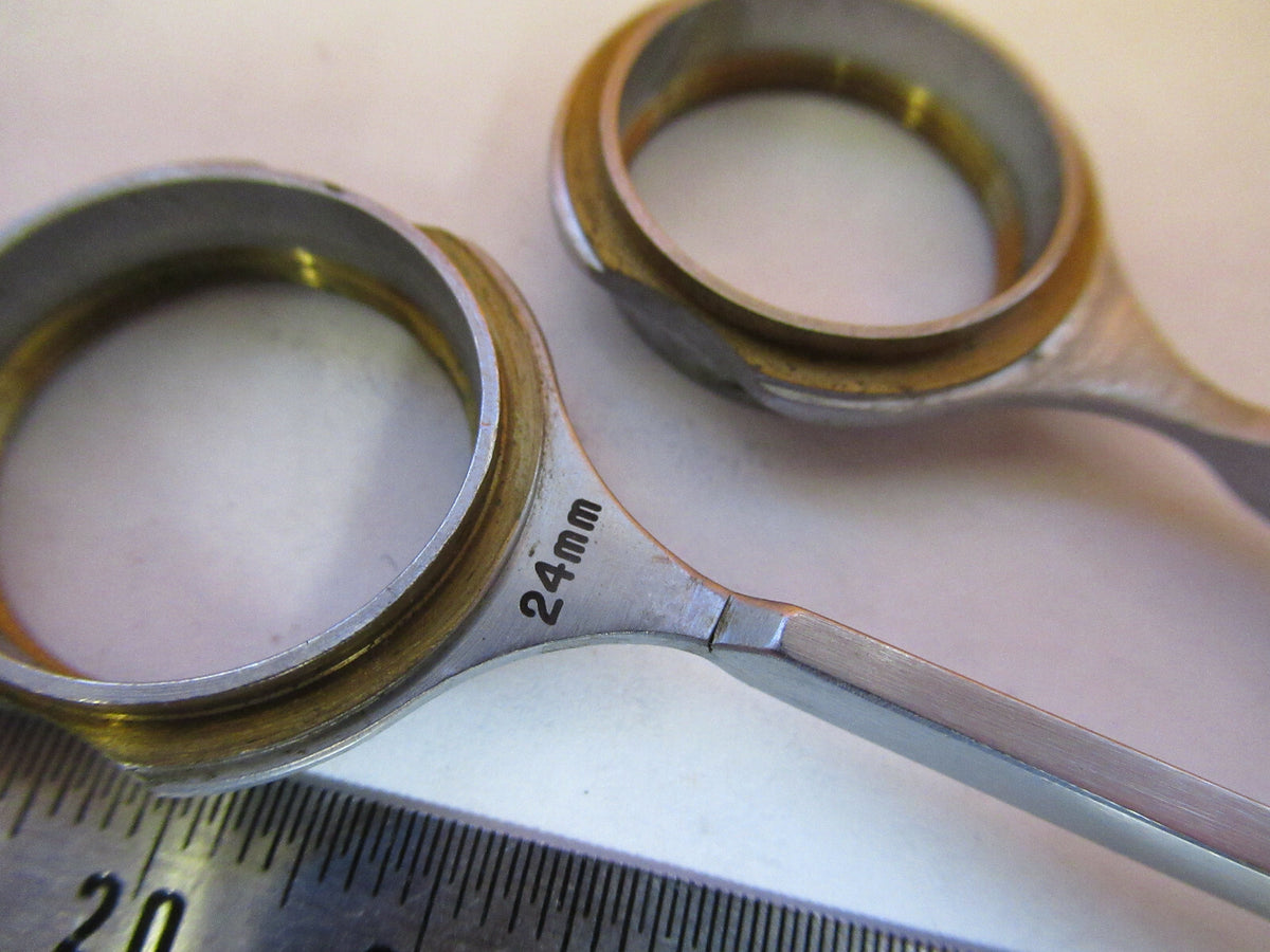 Lot 2 Ea Objective Handles Bausch & Lomb Pol Microscope Part