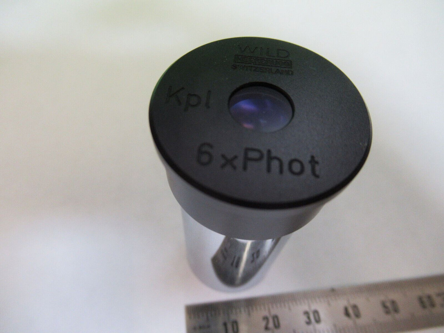 MIKROSKOPTEIL OKULAR WILD HEERBRUGG SWISS 6xPhot WIE ABGEBILDET S8-A-98