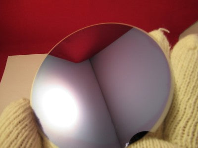 BST COATED + PLATINUM SAPPHIRE SINGLE CRYSTAL WAFER 100mm DIAMETER &AG-A-10