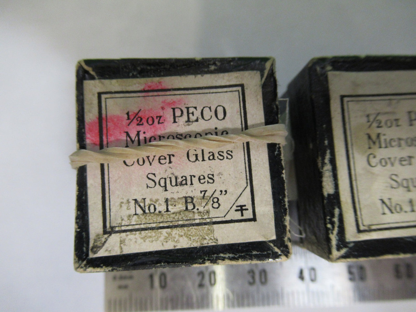 ANTIQUE COVER GLASS PILL BOXES MICROSCOPE PART AS PICTURED Y3-B-22