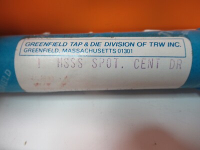 TRW DRILL BIT 1" DIAMETER HSSS SPOT CENTER AS PICTURED #P7-A-10