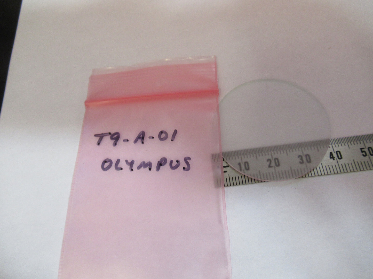 OLYMPUS JAPAN GLASS FILTER DIFFUSER 40mm MICROSCOPE PART AS PICTURED T9-A-01