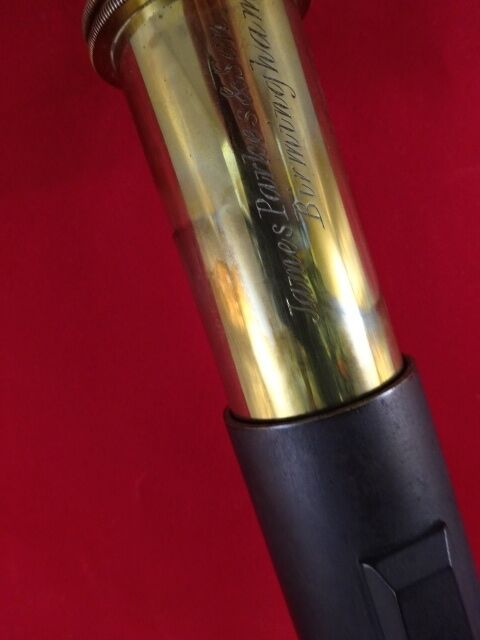 MICROSCOPE ANTIQUE BRASS JAMES PARKES BIRMINGHAM ENGLAND UK OPTICS AS IS #LOB