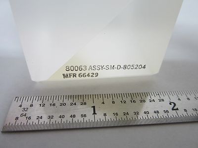 OPTICAL PRISM DUAL GLASS TYPE [chipped edge] MIL SPEC LASER OPTICS BIN#A5-B-17