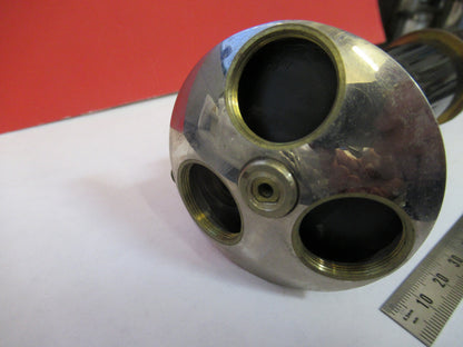 Bausch & Lomb Brass Tubus + Nosepiece Antique Microscope Part