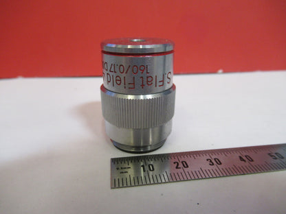 MEIJI JAPAN 4X /160 OBJECTIVE LENS  MICROSCOPE PART AS PICTURED  X8-B-04