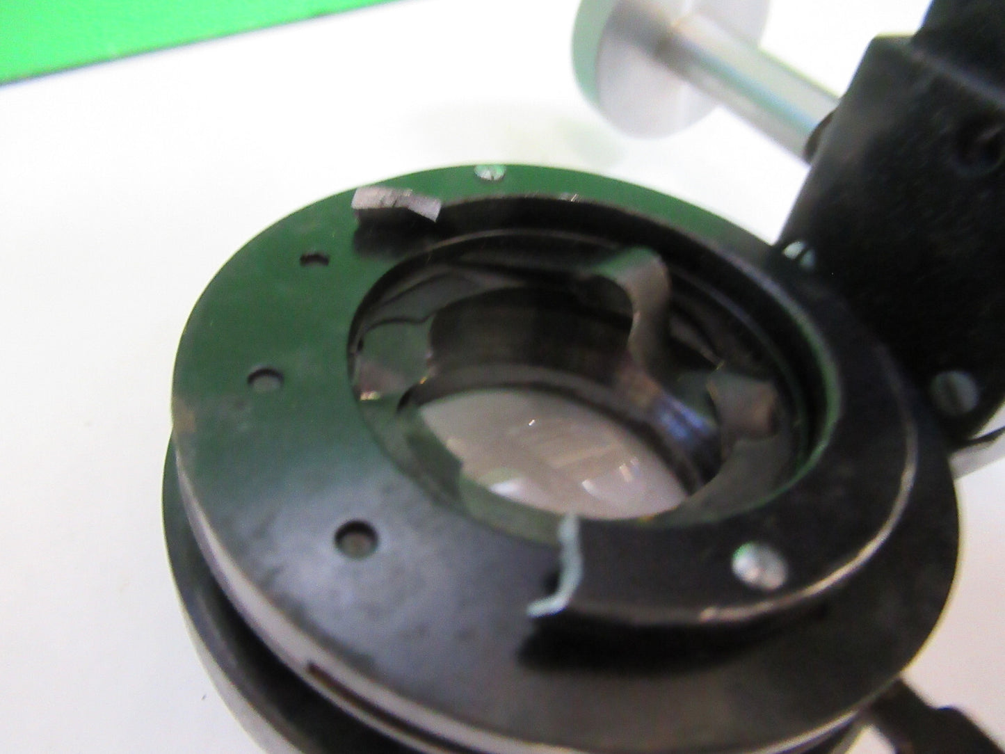 Bausch & Lomb Condenser + Iris Antique Microscope Part Optics