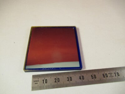 OPTICAL FILTER ASSEMBLY BLUE BALZERS OPTICS AS PICTURED &P7-FT-83