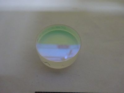 FOR PARTS OPTICAL FLAT LENS [needs re-coating] LASER OPTICS AS IS BIN#X8-11