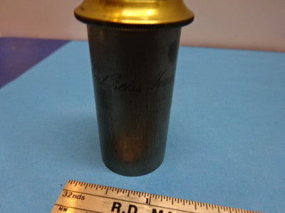 Antique Very Rare Brass Carl Zeiss AG Eyepiece Ocular Microscope Part