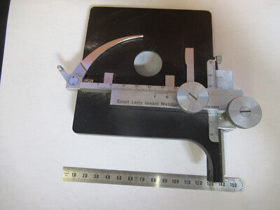 Antique Ernst Leitz Wetzlar Stage Xy Table Microscope Part